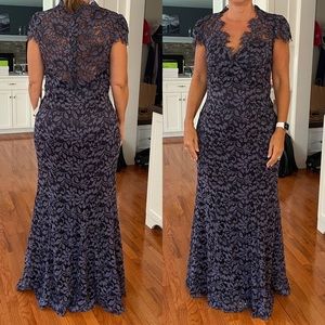Eliza J MOB Dress, Navy Lace, size 12